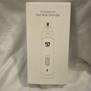 Casfuy 2-Speed Pet Nail Grinder with USB Charging - White